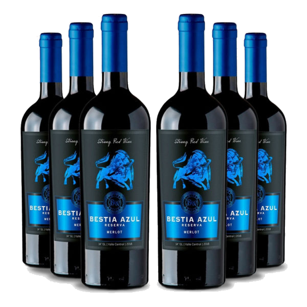 BESTIA AZUL RESRVA MERLOT – 6 UNI. 750CC