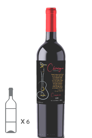 VINO CHIRIGUA 6 UNI. 750 CC, CEPA CARMENERE