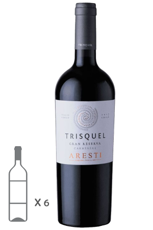 TRISQUEL CARMENERE 6 UN. 750CC