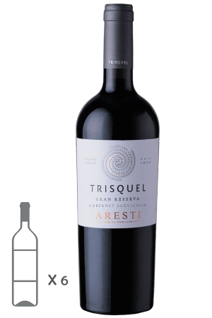 TRISQUEL GRAN RESERVA, CABERNET SAUVIGNON 6 UN, 750 CC